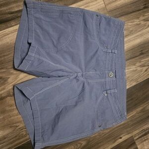 Blue Casual Shorts